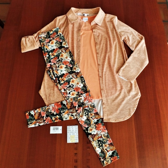 LULAROE Other - LULAROE! VALENTINA SHIRT, TANK TOP, OS- LEGGINGS